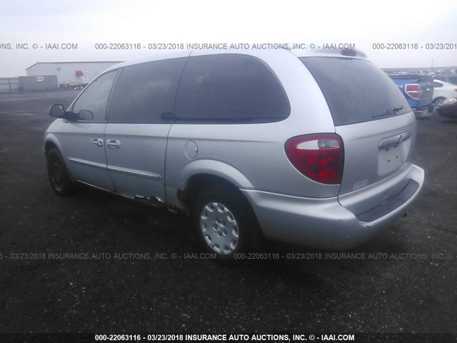 2C4GP24RX3R309113 - 2003 CHRYSLER TOWN & COUNTRY  SILVER photo 3