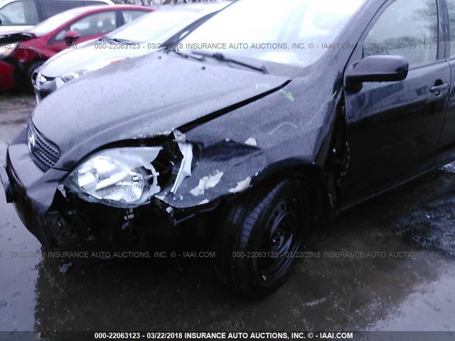 2T1KR32E68C705802 - 2008 TOYOTA COROLLA MATRIX XR BLACK photo 6