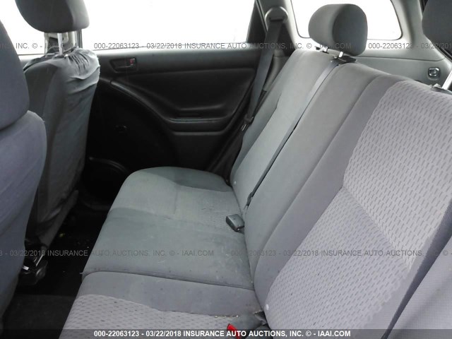 2T1KR32E68C705802 - 2008 TOYOTA COROLLA MATRIX XR BLACK photo 8