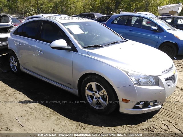 1G1PD5SB5D7234283 - 2013 CHEVROLET CRUZE LT SILVER photo 1