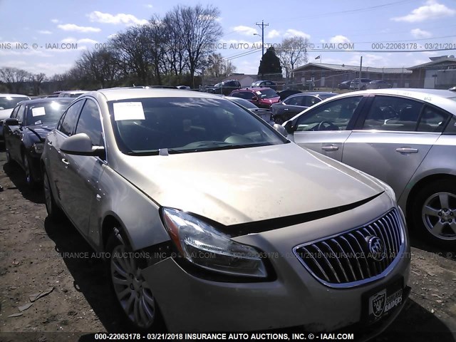 2G4GN5EC2B9175337 - 2011 BUICK REGAL CXL 金色 照片 1
