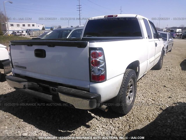 1GCEC19Z16Z280021 - 2006 CHEVROLET SILVERADO C1500 WHITE photo 4