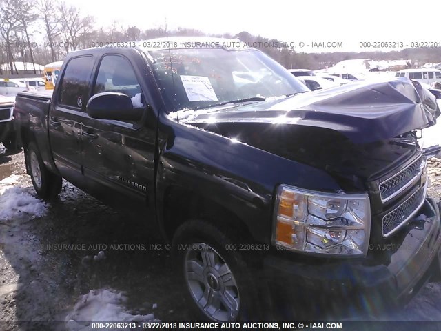 3GCPKSE76CG239238 - 2012 CHEVROLET SILVERADO K1500 LT BLACK photo 1