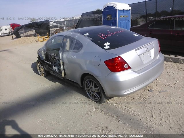 JTKDE167850028674 - 2005 TOYOTA SCION TC 银色 照片 3