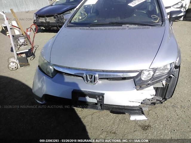 JHMFA36227S023892 - 2007 HONDA CIVIC HYBRID SILVER photo 6