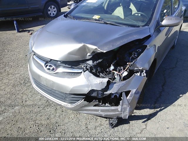 5NPDH4AE4EH485393 - 2014 HYUNDAI ELANTRA SE/SPORT/LIMITED GRAY photo 6