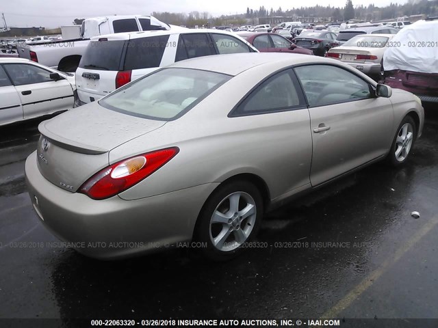 4T1CA38P84U035425 - 2004 TOYOTA CAMRY SOLARA SE/SLE შამპანური ფოტო 4