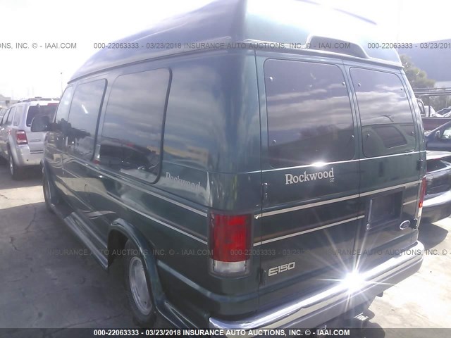 1FDRE14L31HA73834 - 2001 FORD ECONOLINE E150 VAN GREEN photo 3