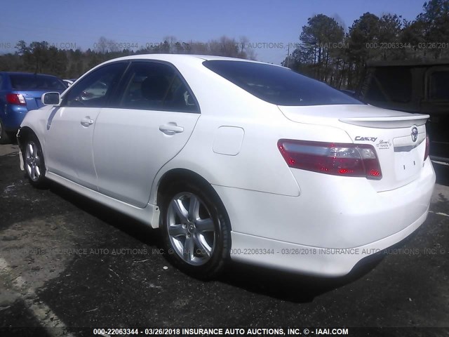 4T1BE46K37U609639 - 2007 TOYOTA CAMRY NEW GENERAT CE/LE/XLE/SE WHITE photo 3