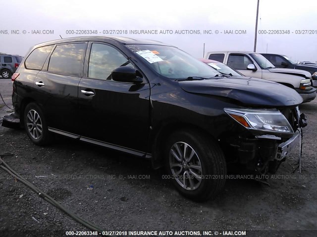 5N1AR2MM2EC687129 - 2014 NISSAN PATHFINDER S/SV/SL/PLATINUM 黑色 照片 1