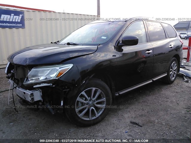 5N1AR2MM2EC687129 - 2014 NISSAN PATHFINDER S/SV/SL/PLATINUM 黑色 照片 2