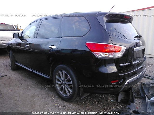 5N1AR2MM2EC687129 - 2014 NISSAN PATHFINDER S/SV/SL/PLATINUM 黑色 照片 3