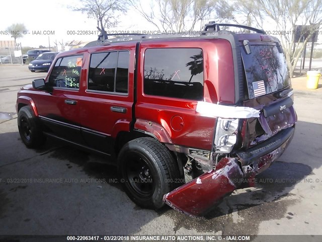 1J8HH48NX6C369323 - 2006 JEEP COMMANDER RED photo 3