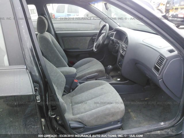 KMHDN45D23U672639 - 2003 HYUNDAI ELANTRA GLS/GT BLACK photo 5