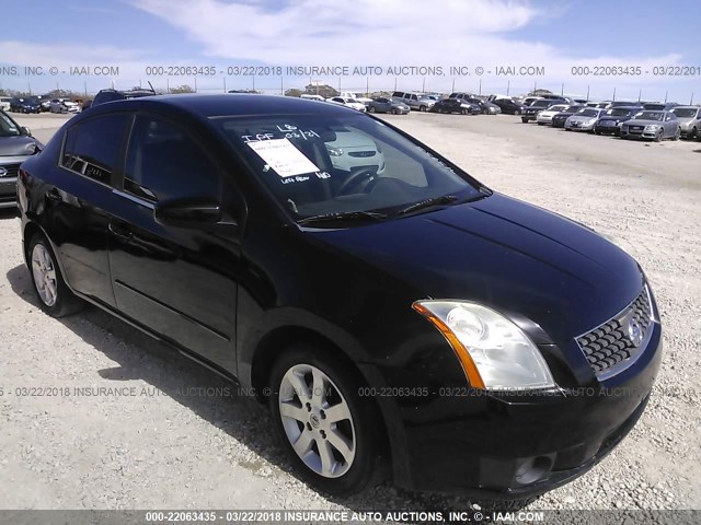 3N1AB61E27L715955 - 2007 NISSAN SENTRA 2.0/2.0S/2.0SL BLACK photo 1