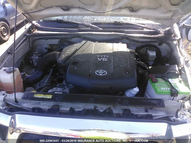 5TEUU42N16Z298556 - 2006 TOYOTA TACOMA ACCESS CAB Күміс фото 10