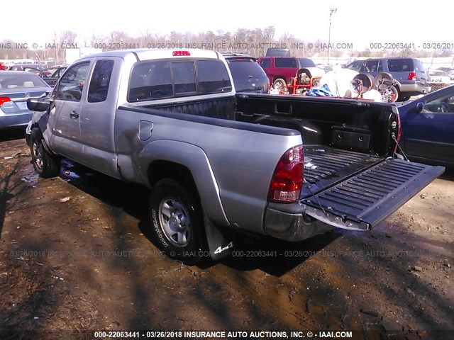 5TEUU42N16Z298556 - 2006 TOYOTA TACOMA ACCESS CAB Күміс фото 3