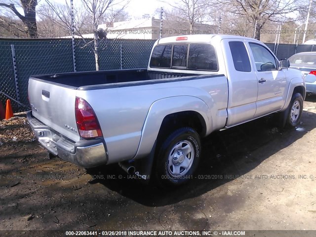 5TEUU42N16Z298556 - 2006 TOYOTA TACOMA ACCESS CAB Күміс фото 4