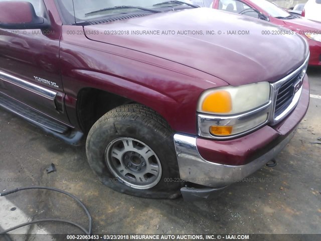 1GKEC16T71J298938 - 2001 GMC YUKON XL C1500 MAROON photo 6