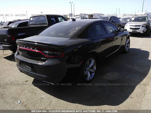 2C3CDXHG6FH724957 - 2015 DODGE CHARGER SXT BLACK photo 4