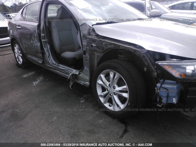 5XXGN4A70CG038642 - 2012 KIA OPTIMA EX GRAY photo 6