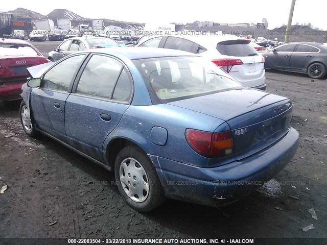 1G8ZH5280YZ233927 - 2000 SATURN SL1 BLUE photo 3