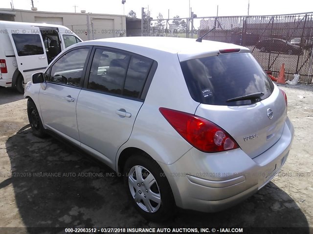 3N1BC1CP5BL442165 - 2011 NISSAN VERSA S/SL SILVER photo 3