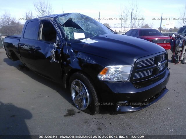 1D7RV1CT6AS216631 - 2010 DODGE RAM 1500 BLACK photo 1