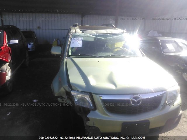 4F2CZ49H08KM28234 - 2008 MAZDA TRIBUTE HYBRID GREEN photo 6