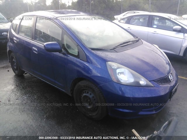 JHMGE8H38CC024884 - 2012 HONDA FIT BLUE photo 1