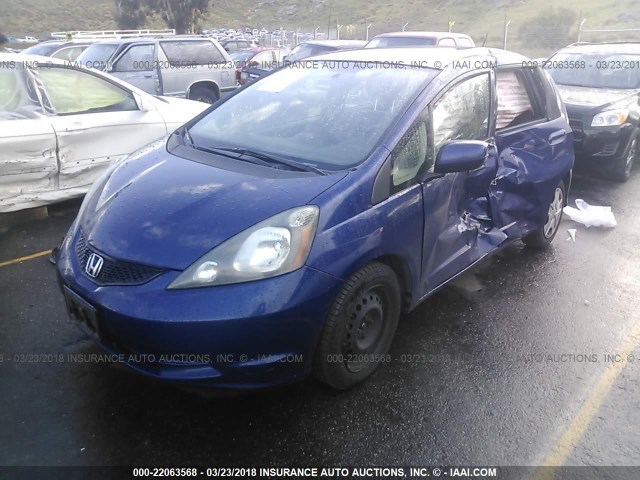 JHMGE8H38CC024884 - 2012 HONDA FIT BLUE photo 2