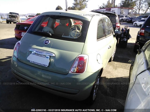 3C3CFFAR0FT528360 - 2015 FIAT 500 POP GREEN photo 4