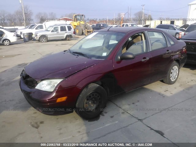 1FAFP34N47W244356 - 2007 FORD FOCUS ZX4/S/SE/SES RED photo 2