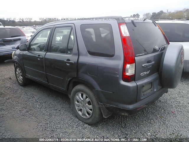 SHSRD78996U415666 - 2006 HONDA CR-V SE/EX GRAY photo 3