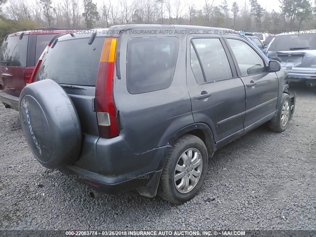 SHSRD78996U415666 - 2006 HONDA CR-V SE/EX GRAY photo 4