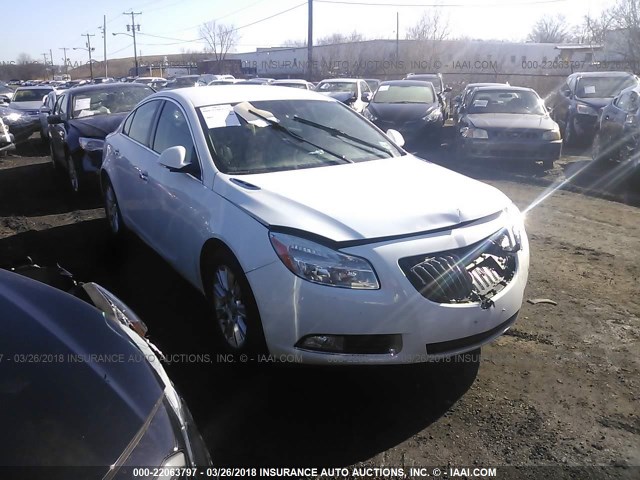 2G4GS5ER7D9204914 - 2013 BUICK REGAL PREMIUM WHITE photo 1