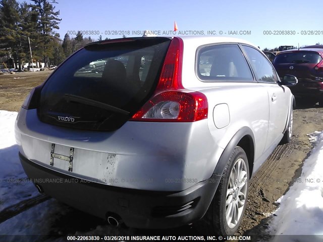 YV1MK672782049986 - 2008 VOLVO C30 T5 SILVER photo 4