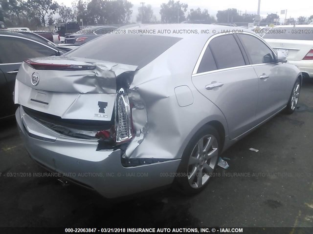 1G6AB5R38D0139424 - 2013 CADILLAC ATS LUXURY SILVER photo 4