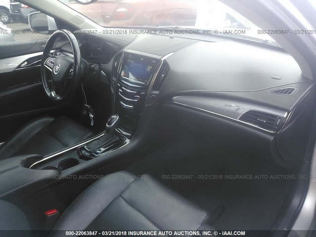 1G6AB5R38D0139424 - 2013 CADILLAC ATS LUXURY SILVER photo 5