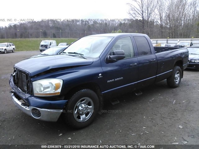 3D7KR28CX6G257881 - 2006 DODGE RAM 2500 ST/SLT 深蓝色 照片 2
