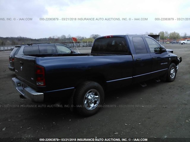 3D7KR28CX6G257881 - 2006 DODGE RAM 2500 ST/SLT Dark Blue photo 4