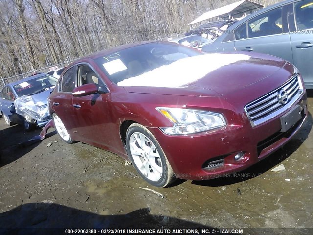 1N4AA5AP8DC823988 - 2013 NISSAN MAXIMA S/SV MAROON photo 1