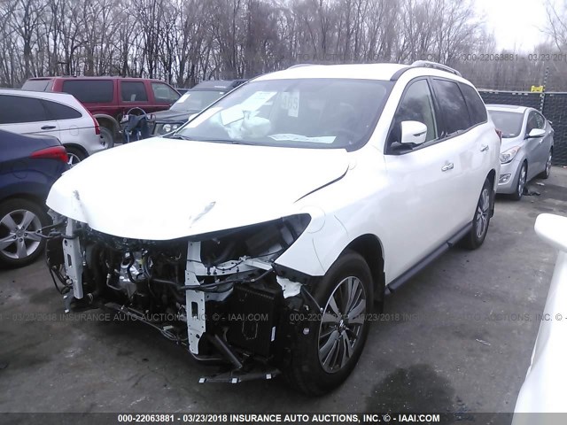 5N1DR2MN3JC621981 - 2018 NISSAN PATHFINDER S/SV/SL/PLATINUM 白色 照片 2