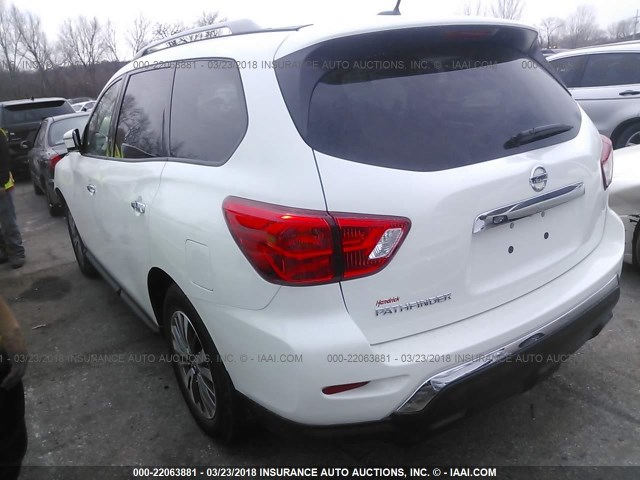 5N1DR2MN3JC621981 - 2018 NISSAN PATHFINDER S/SV/SL/PLATINUM 白色 照片 3