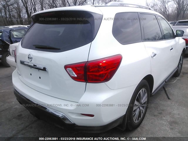5N1DR2MN3JC621981 - 2018 NISSAN PATHFINDER S/SV/SL/PLATINUM 白色 照片 4