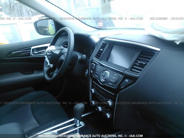 5N1DR2MN3JC621981 - 2018 NISSAN PATHFINDER S/SV/SL/PLATINUM 白色 照片 5