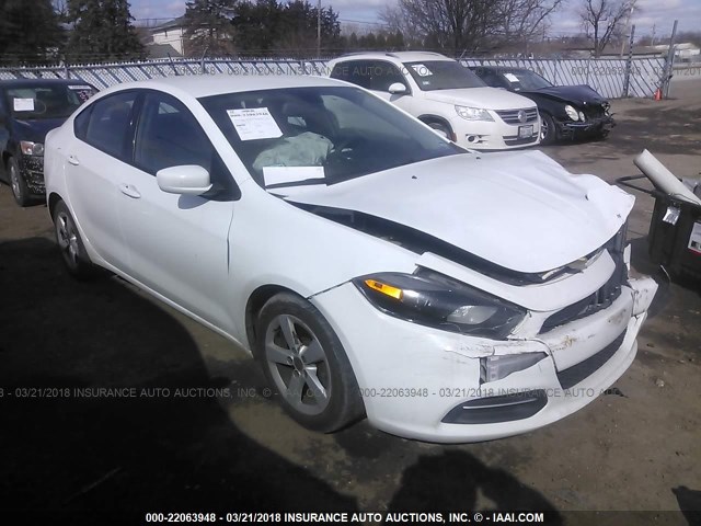 1C3CDFBBXFD265677 - 2015 DODGE DART SXT WHITE photo 1