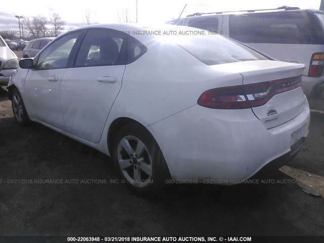 1C3CDFBBXFD265677 - 2015 DODGE DART SXT WHITE photo 3