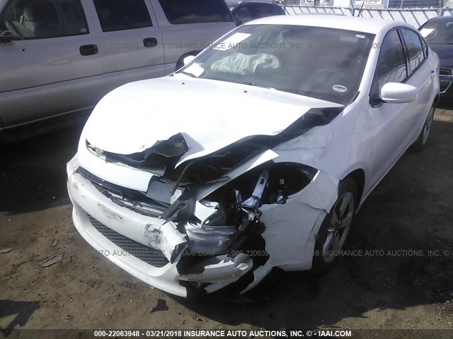 1C3CDFBBXFD265677 - 2015 DODGE DART SXT WHITE photo 6