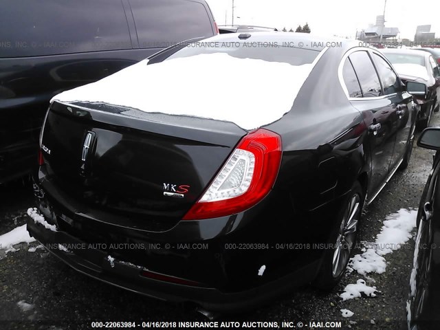 1LNHL9FT1DG601233 - 2013 LINCOLN MKS BLACK photo 4